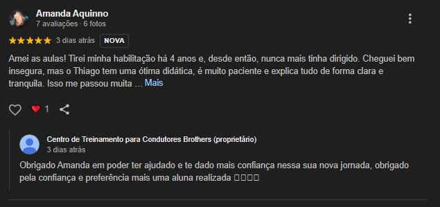 Avaliação Google - Mariana Silva