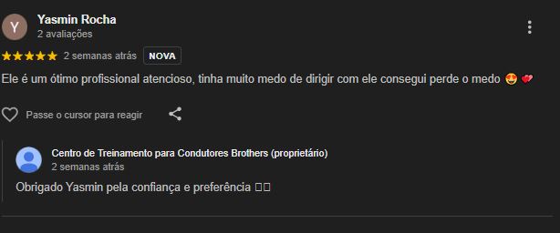 Avaliação Google - Carlos Eduardo