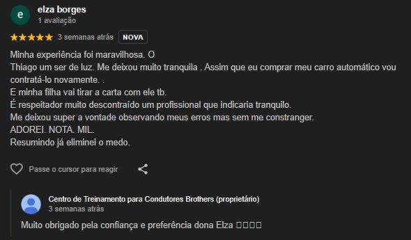 Avaliação Google - Juliana Costa